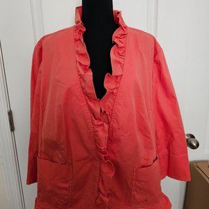 Talbots Jacket - Coral Size 20W